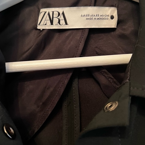 ZARA limited edition black shoulder pad shirt/jacket XS - Picture 5 of 5